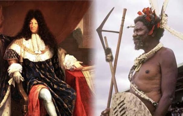 Luis XIV y Sobhuza II.