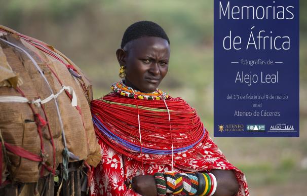 Alejo Leal expone una colección de fotografías de paisajes y naturaleza captadas en Kenia en el Ateneo de Cáceres