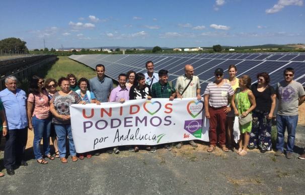 Unidos Podemos critica el impuesto al sol y pide que Andalucía sea "superpotencia" en energías limpias