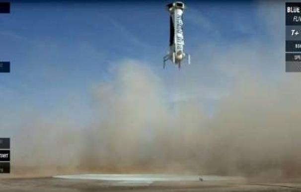 Blue Origin consigue por cuarta vez el aterrizaje de su cohete reutilizable