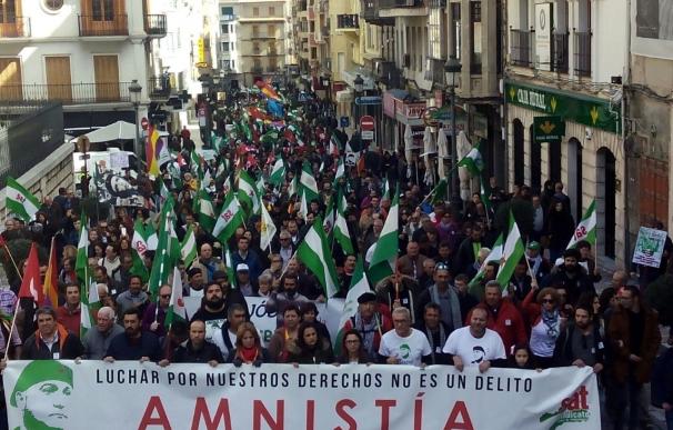 Un millar de personas se reúnen en el centro de la capital para reclamar la libertad de Andrés Bódalo