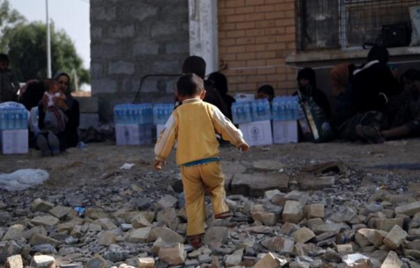 Unos 350.000 niños atrapados en el oeste de Mosul en Irak