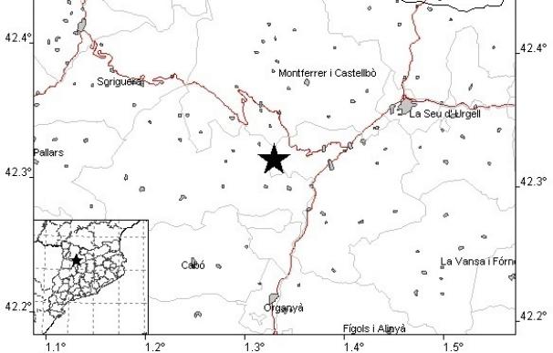 Dos seísmos de magnitud 2,5 y 2,8 sacuden La Seu d'Urgell (Lleida) sin causar daños