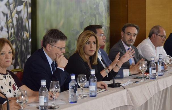 Díaz y Puig defienden que será "prioritario" abordar el Corredor Mediterráneo y la financiación autonómica