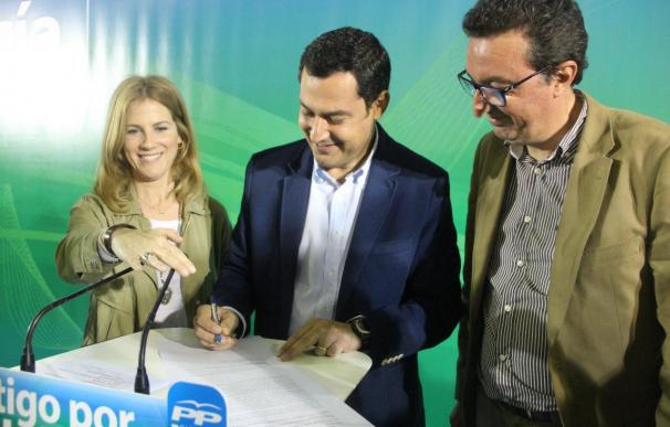 Moreno se compromete "por escrito" a iniciar el proyecto "definitivo" para conectar Huelva y Cádiz