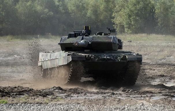 Un carro de combate 'Leopard'.