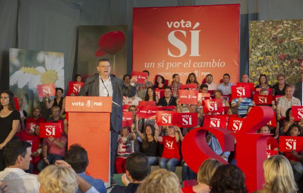 Puig dice que sin el PSOE no hay cambio y avisa que Sánchez es "el único candidato comprometido" con la Comunitat
