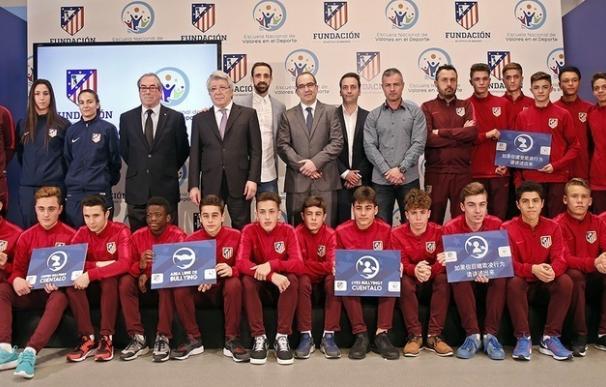 El Atlético de Madrid "mantiene su compromiso" contra el acoso escolar