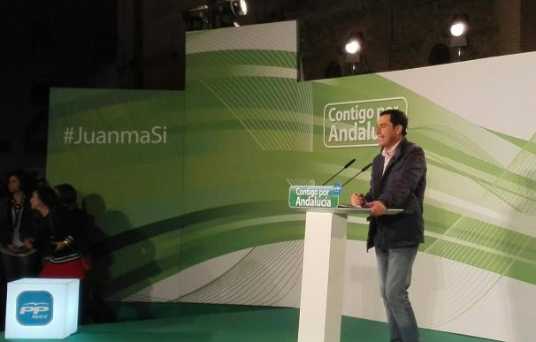 Moreno avisa de que "todo lo que no sea votar al PP-A conduce a que continúe el PSOE-A en el poder"