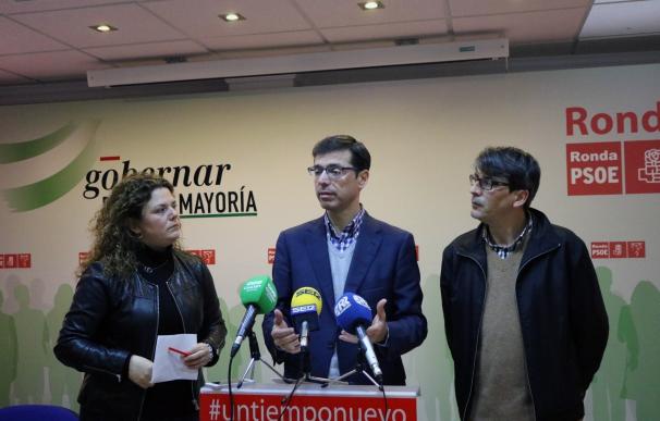 El PSOE critica que la Diputación solo ha destinado a la comarca de Ronda el 11% de ayudas directas en 2016