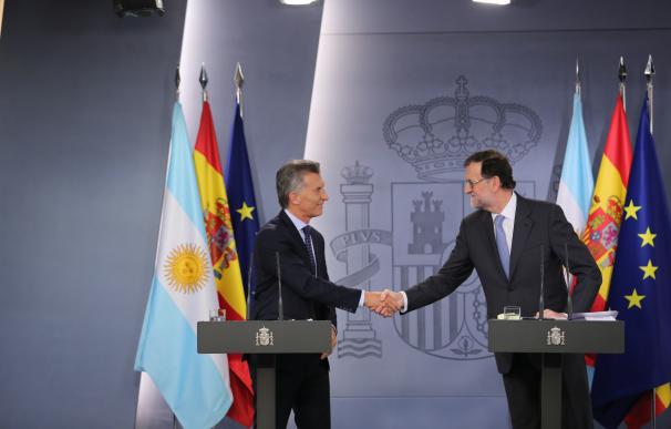 Rajoy y Macri, optimistas ante la posibilidad de acuerdo entre la UE y el Mercosur