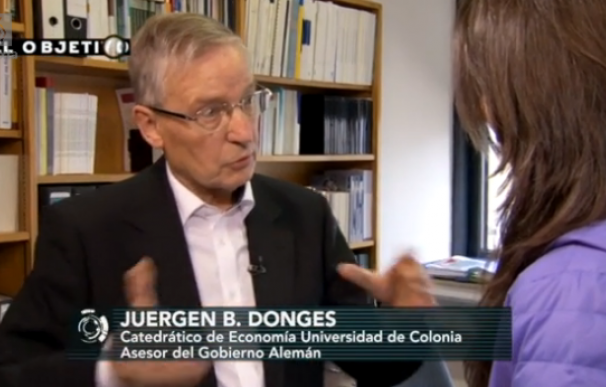 El economista y asesor del Gobierno alemán, Jürgen Donges