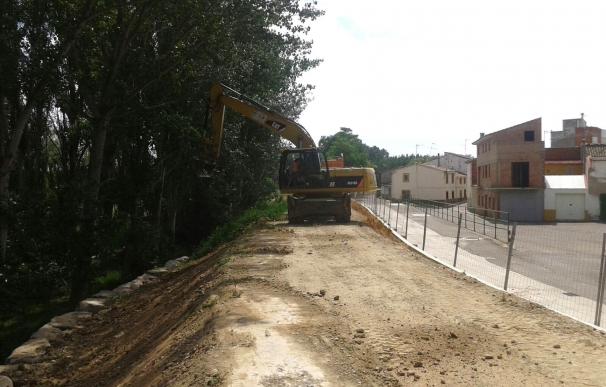 La CHE inicia en Cabañas de Ebro una actuación para reparar daños por las crecidas