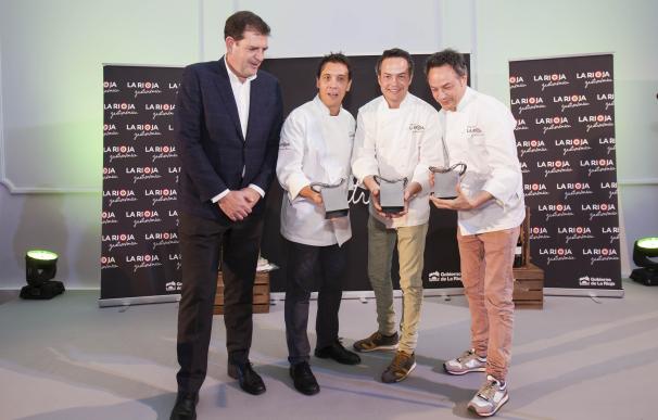 Francis Paniego y los hermanos Torres, nombrados embajador y amigos de La Rioja Gastronómica