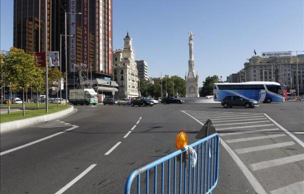 Cortados los ejes Prado-Recoletos y Gran Vía-Alcalá por los actos de la JMJ