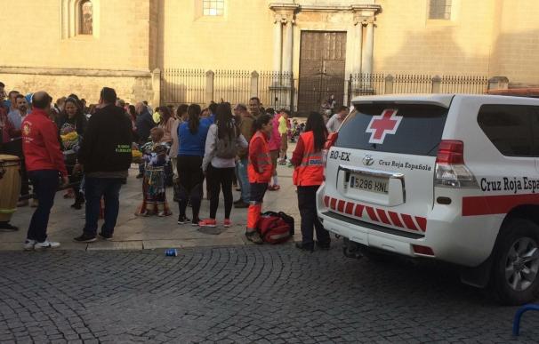 Cruz Roja atiende a doce personas en el dispositivo de la primera jornada del Carnaval de Badajoz