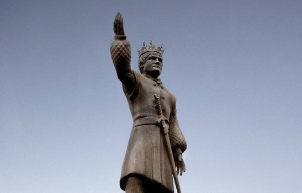 La estatua de Joffrey Baratheon erigida por Sky TV y DDB en Auckland.