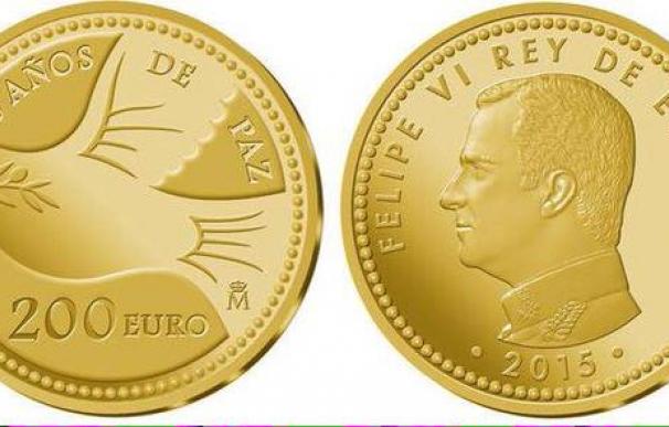 Moneda polémica con el lema '70 años de paz'