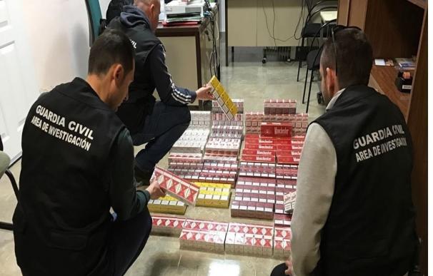 Intervenidas 670 cajetillas de tabaco de contrabando en Marmolejo, valoradas en 3.000 euros