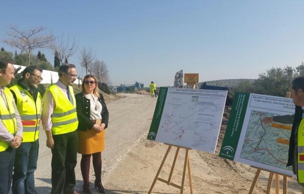 Comienzan las obras en la A-6052, que mejorará desde julio la comunicación entre Santiago de Calatrava y Jaén