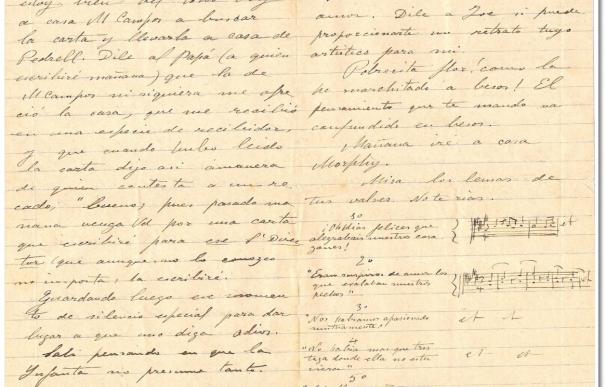 Una monografía saca a la luz cartas inéditas del compositor Enrique Granados