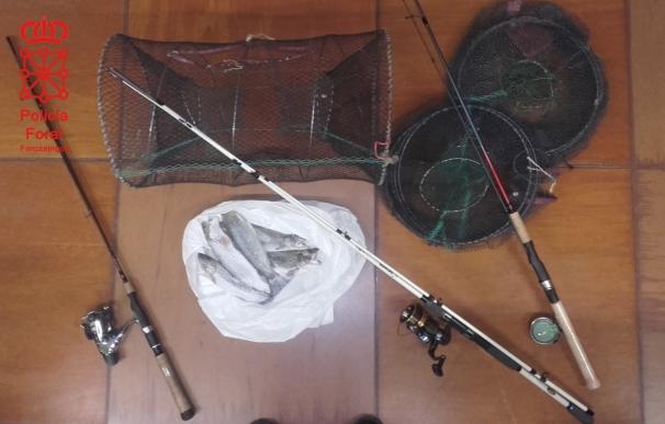 Denunciados cuatro pescadores en los ríos Ega y Aragón por infringir la normativa