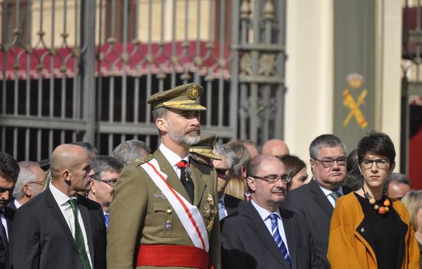 El Rey preside el acto del 75 aniversario de la tercera época de la Academia Militar de Zaragoza