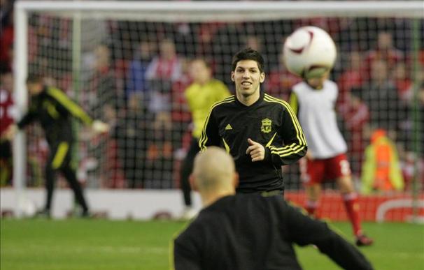 Luis Suárez marca el primer gol de la Premier, aunque el Liverpool empata