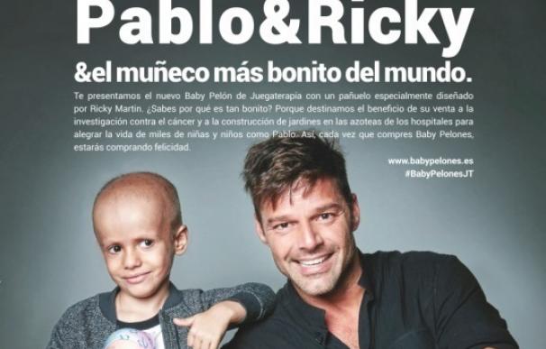 Ricky Martín y Elsa Pataky se suman a la lucha contra el cáncer infantil con sus propios Baby Pelones