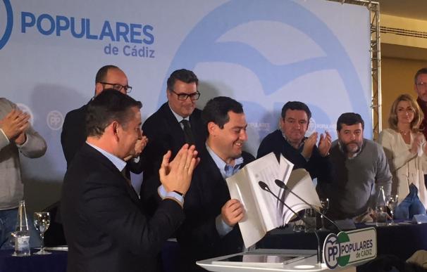 PP de Cádiz respalda en su Junta Directiva la candidatura de Juanma Moreno como presidente del PP andaluz