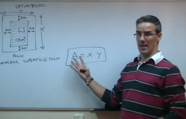 David Calle, explicando por Youtube cómo se optimiza la superficie impresa de un folio.