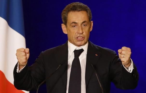 Sarkozy, en uno de sus mítines de campaña