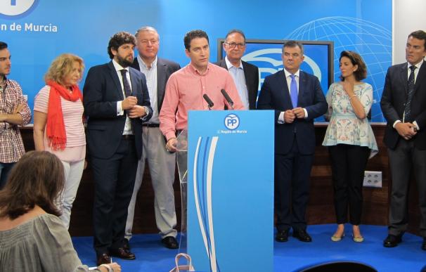 García (PP) insta a no modificar el "tándem" de Rajoy y Pedro Antonio Sánchez, que "empieza a dar sus frutos"