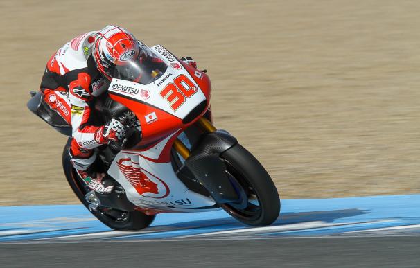 Nakagami y Bulega lideran los entrenamientos de Moto2 y Moto3 en Jerez
