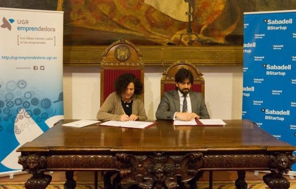 La UGR y el Banco Sabadell firman un convenio para impulsar el emprendimiento universitario