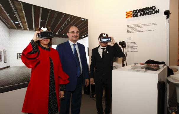 El presidente de Aragón subraya el apoyo del Gobierno autonómico a la cultura y la creación artística