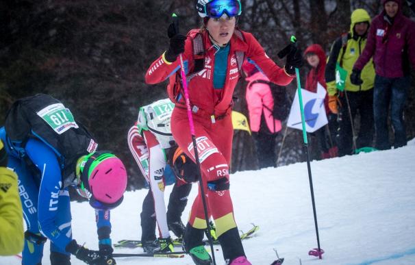 Claudia Galicia, campeona del mundo de esquí de montaña en Sprint en Italia
