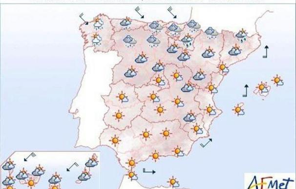 Murcia y la costa de Málaga registrarán mañana altas temperaturas