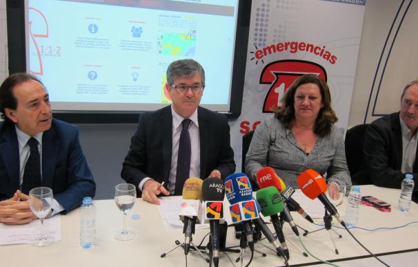 El 112 recibe 468.240 llamadas en 2016 en Aragón, un 8% menos que el año anterior