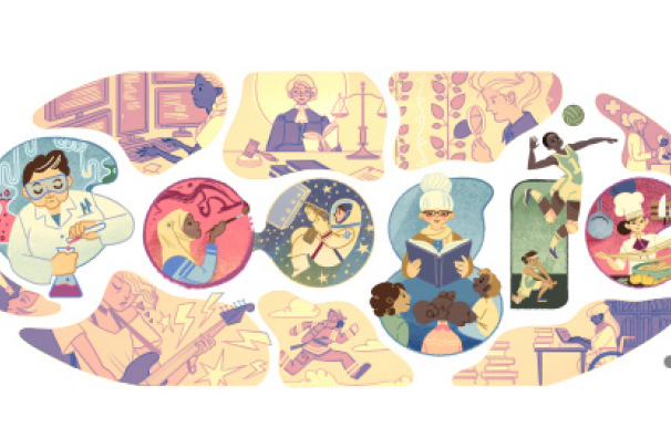 Google dedica su 'doodle' a las mujeres