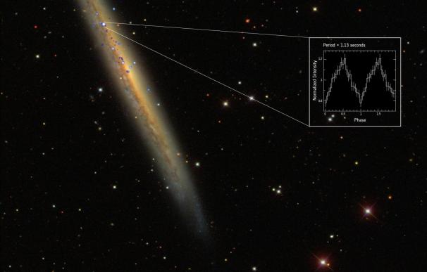 La ESA capta el púlsar más intenso y lejano del Universo
