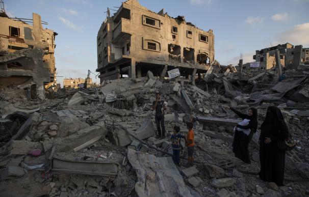 Imagen de la ciudad de Gaza tras uno de los últimos bombardeos.