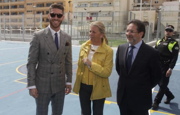 Sergio Ramos apadrina el espacio deportivo sobre el nuevo aparcamiento Francisco Norte de Marbella
