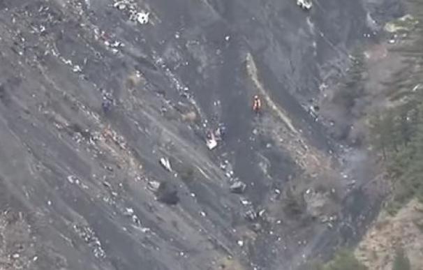 Zona de los Alpes en la que cayó el avión de Germanwings.