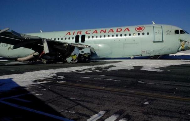 23 heridos leves por el aterrizaje de un airbus A320 de Air Canadá en Halifax