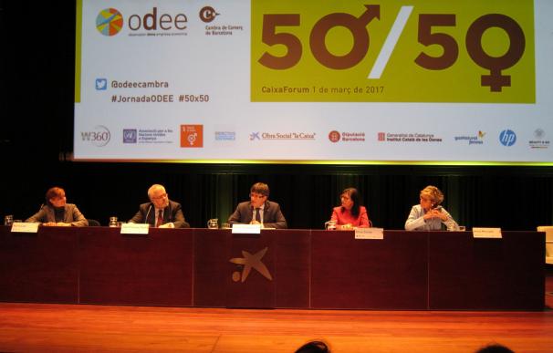 Puigdemont marca como prioridad la igualdad de género: "Tenemos un trabajo inmenso por hacer"