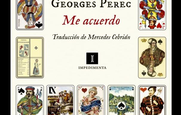 Una traductora acusa a Impedimenta y Mercedes Cebrián de plagio en el libro 'Me acuerdo', de Georges Perec