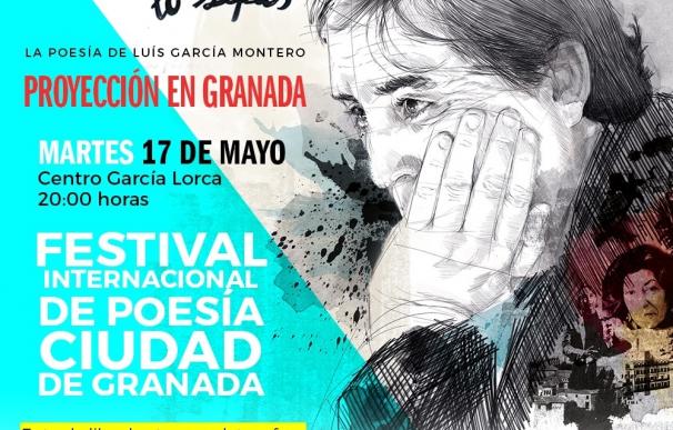 Granada acoge este martes el estreno de la película sobre el poeta granadino Luis García Montero