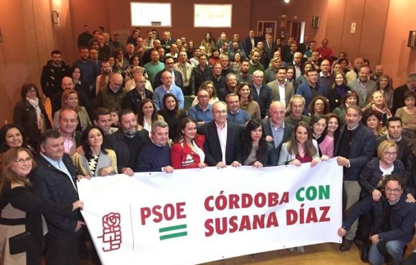 Más de 200 militantes y destacados dirigentes del PSOE cordobés respaldan la candidatura de Susana Díaz