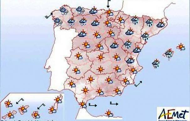 Lluvias en el noroeste peninsular, Aragón, Cataluña y Baleares